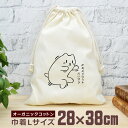 【即納 名入れ無し】 巾着袋 大 38×28cm 片足スクワットだいすき ブルガリアン 筋トレ 運動 ダイエット トレーニング ジム メタボ ネコ 猫グッズ 動...