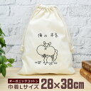 【即納 名入れ無し】 巾着袋 大 38×28cm 俺の本気 リスの本気 リス 栗鼠 頬袋 動物 木の実 グッズ おもしろ 面白 おしゃれ ナチュラル オーガニッ...