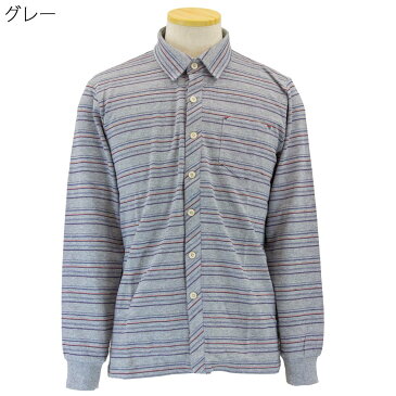 紳士服 シニア向け トップス■前開き 長袖 大きめボタン ニット シャツ シニアファッション 70代 80代 90代 男性 紳士 メンズ 敬老の日 父の日 ギフト プレゼント