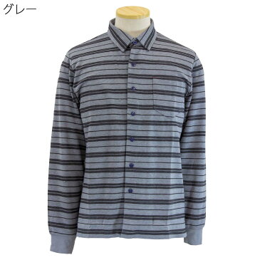 紳士服 シニア向け トップス■毛混 前開き 長袖 スナップボタン ワンタッチ ニット シャツ シニアファッション 70代 80代 90代 男性 紳士 メンズ 敬老の日 父の日 ギフト プレゼント