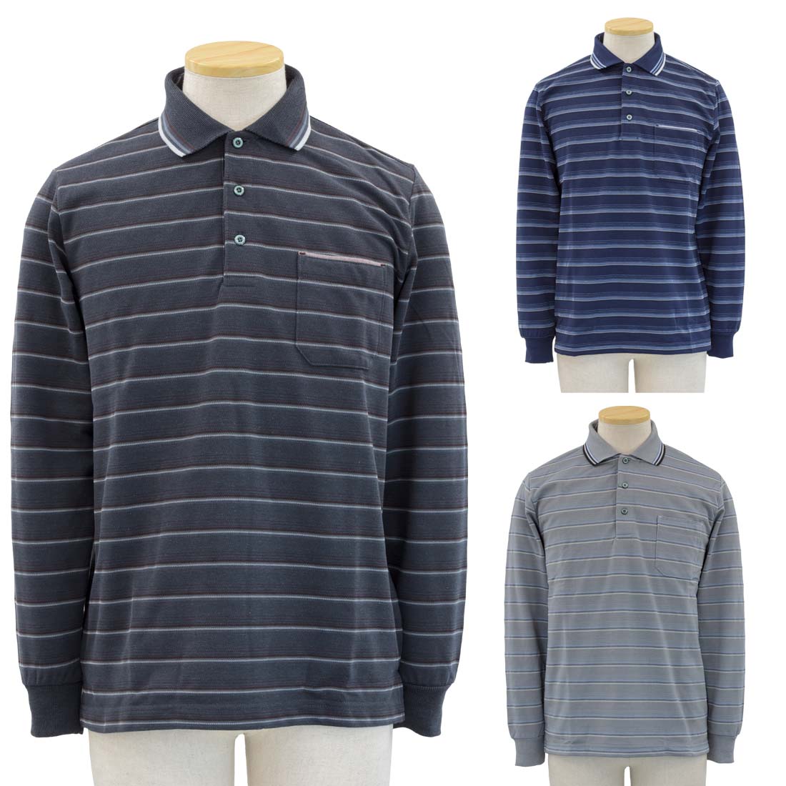 あったか 裏起毛 鹿の子 ポロシャツ 紳士 秋冬 60代 70代 80代 90代 シニアファッション 敬老の日 刺繍 名前 名入れ 高齢者 おしゃれ 普段着 メンズ シニア 男性 紳士服 おじいちゃん お年寄り 介護 施設 デイサービス