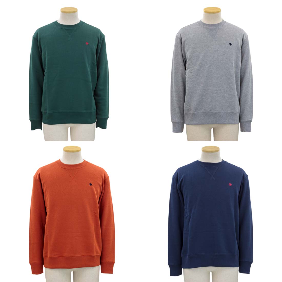 POLO BCS ロゴ刺繍 裏毛 クルーネック トレーナー スウェット 紳士 シニアファッション 6