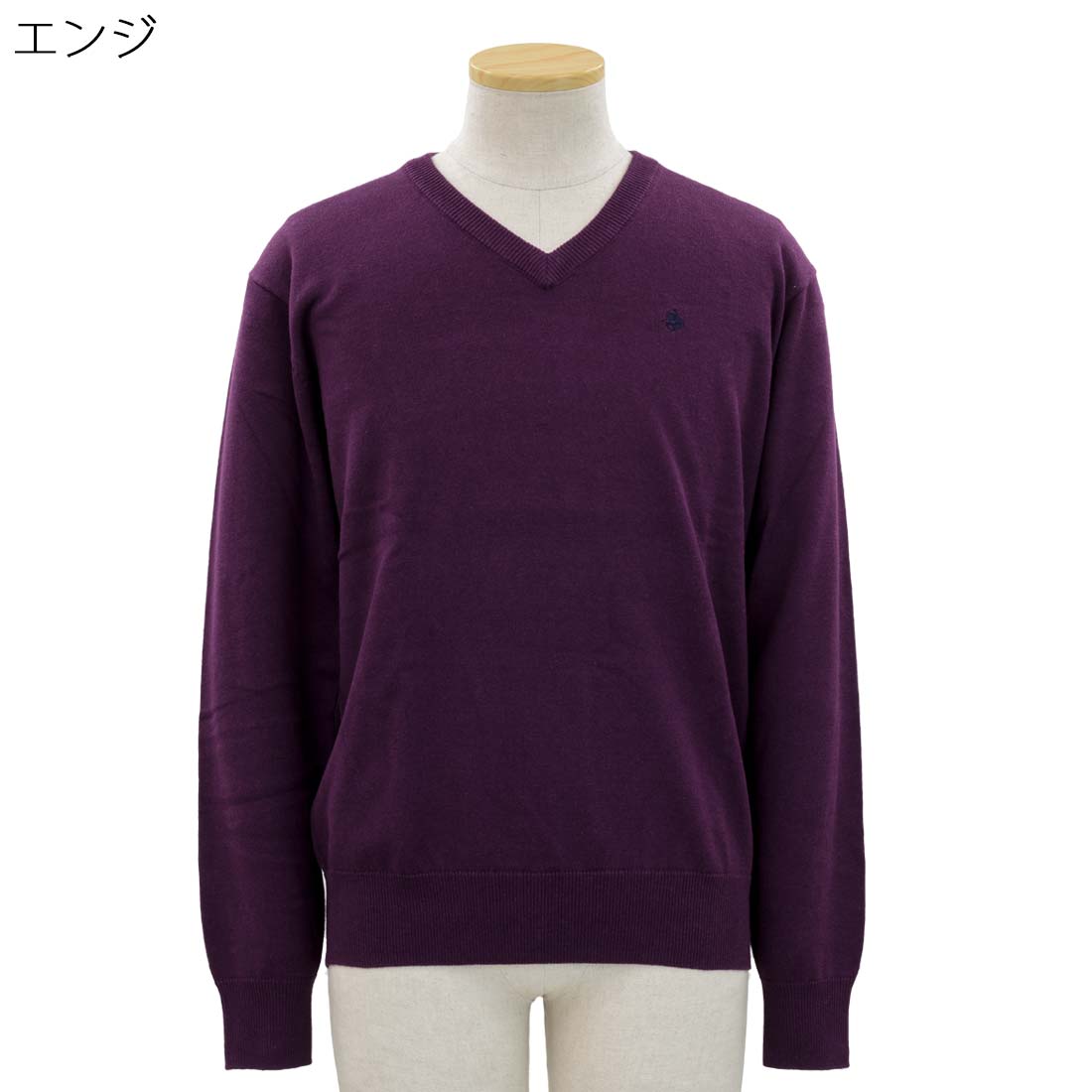 紳士 POLO BCS ロゴ刺繍 Vネック セーター ニット シニアファッション 60代 70代 80代 90代 敬老の日 刺繍 名前 名入れ 高齢者 おしゃれ 普段着 メンズ シニア 男性 紳士服 おじいちゃん お年寄り 介護 施設 デイサービス cocorono22-10005955 cocorono 楽天市場店 サンプル画像2