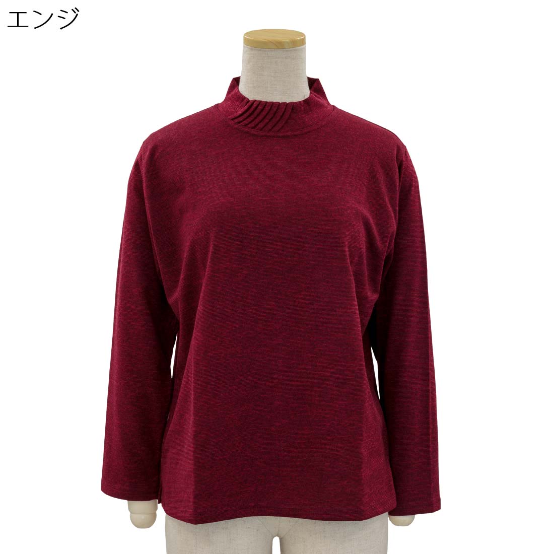 シニア向け ピンタック 衿 ストレッチ カットソー Tシャツ 春秋 シニアファッション レディース 高齢者 70代 80代 90代 部屋着 外出着にも デイサービス、施設準備にも おしゃれ 通販 プレゼント 母の日ギフトにも 高齢者 cocorono22-10005872 cocorono 楽天市場店 サンプル画像2