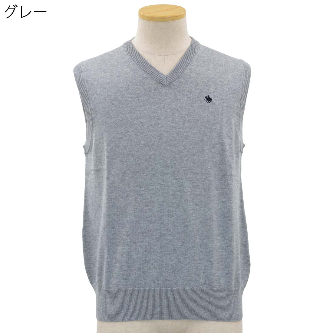 紳士 POLO BCS ロゴ刺繍 Vネック ベスト ニット シニアファッション 60代 70代 80代 90代 敬老の日 刺繍 名前 名入れ 高齢者 おしゃれ 普段着 メンズ シニア 男性 紳士服 おじいちゃん お年寄り 介護 施設 デイサービス cocorono22-10006166 cocorono 楽天市場店 サンプル画像2