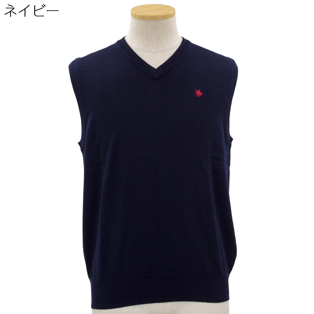 紳士 POLO BCS ロゴ刺繍 Vネック ベスト ニット シニアファッション 60代 70代 80代 90代 敬老の日 刺繍 名前 名入れ 高齢者 おしゃれ 普段着 メンズ シニア 男性 紳士服 おじいちゃん お年寄り 介護 施設 デイサービス cocorono22-10006166 cocorono 楽天市場店 サンプル画像3