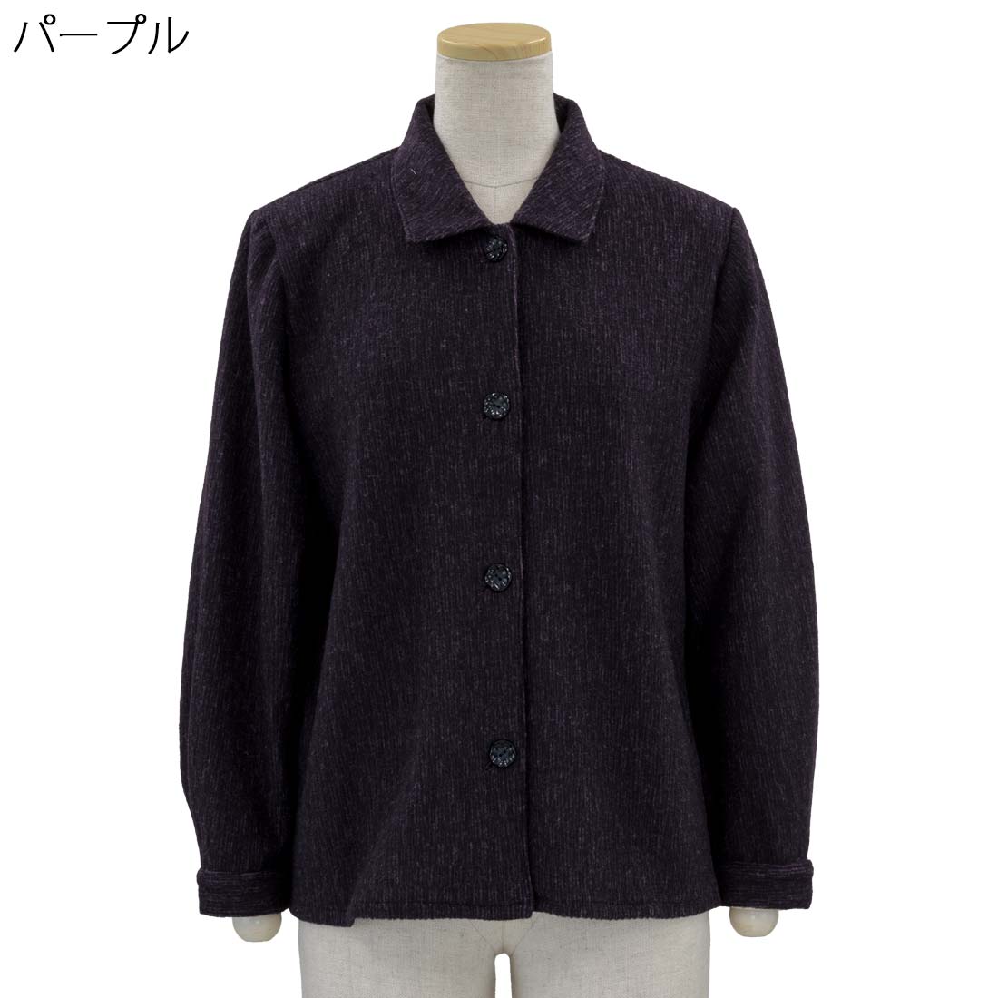 後ろ身頃 ゆったり ななめ 大きめボタン 表起毛 ストレッチ ブラウス 日本製 秋冬 レディース シニア向け 婦人 シニアファッション 敬老の日 母の日 ギフト シニア 高齢者 70代 80代 90代 老人 高齢者 介護向け 施設 介護 おばあちゃん お年寄り cocorono22-10006391 cocorono 楽天市場店 サンプル画像3