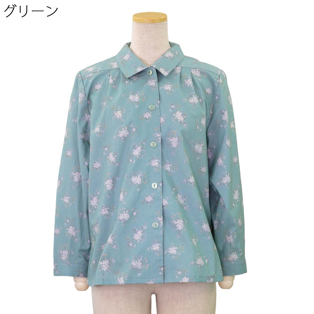 レディース シニア向け ショール ブラウス スケア 生成り 綿100% ワンタッチ マジックテープ 日本製 春夏 シニアファッション 敬老の日 母の日 ギフト シニア 高齢者 70代 80代 90代 老人 高齢者 介護向け 施設 介護 おばあちゃん お年寄り cocorono22-10006626 cocorono 楽天市場店 サンプル画像2