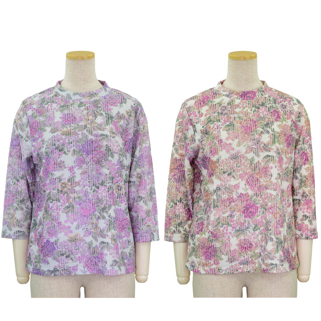 Other - 京都ぷりんと TR ジャガード 7分袖 カットソー Tシャツ 日本製 春夏 トップス シニアファッション シニア 婦人 レディース 70代 80代 90代 ギフト婦人服 高齢者 服装 おしゃれ おばあちゃん おすすめ 通販 介護 施設 名入れ