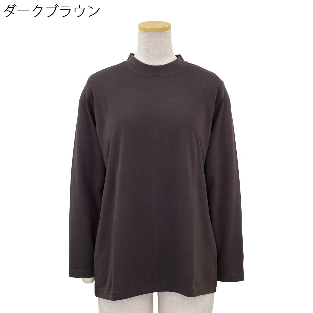 婦人 ハイネック ポンチ 無地 カットソー Tシャツ 日本製 トップス シニアファッション レディース 敬老の日 母の日 ギフト シニア 高齢者 70代 80代 90代 老人 高齢者 介護向け 施設 介護 おばあちゃん お年寄り 春秋 cocorono22-10007017 cocorono 楽天市場店 サンプル画像2