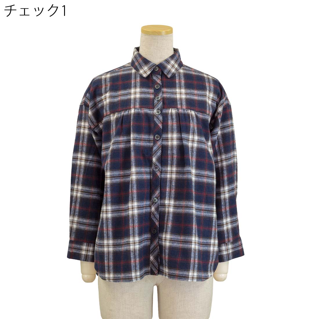 表起毛 チェック柄 ブラウス シャツ ポケット付 秋冬 レディース シニア シニアファッション 70代 80代 90代 服 高齢者 女性 普段着 部屋着 お年寄り おしゃれ着 外出着 婦人 敬老の日 母の日 cocorono22-10007037 cocorono 楽天市場店 サンプル画像2