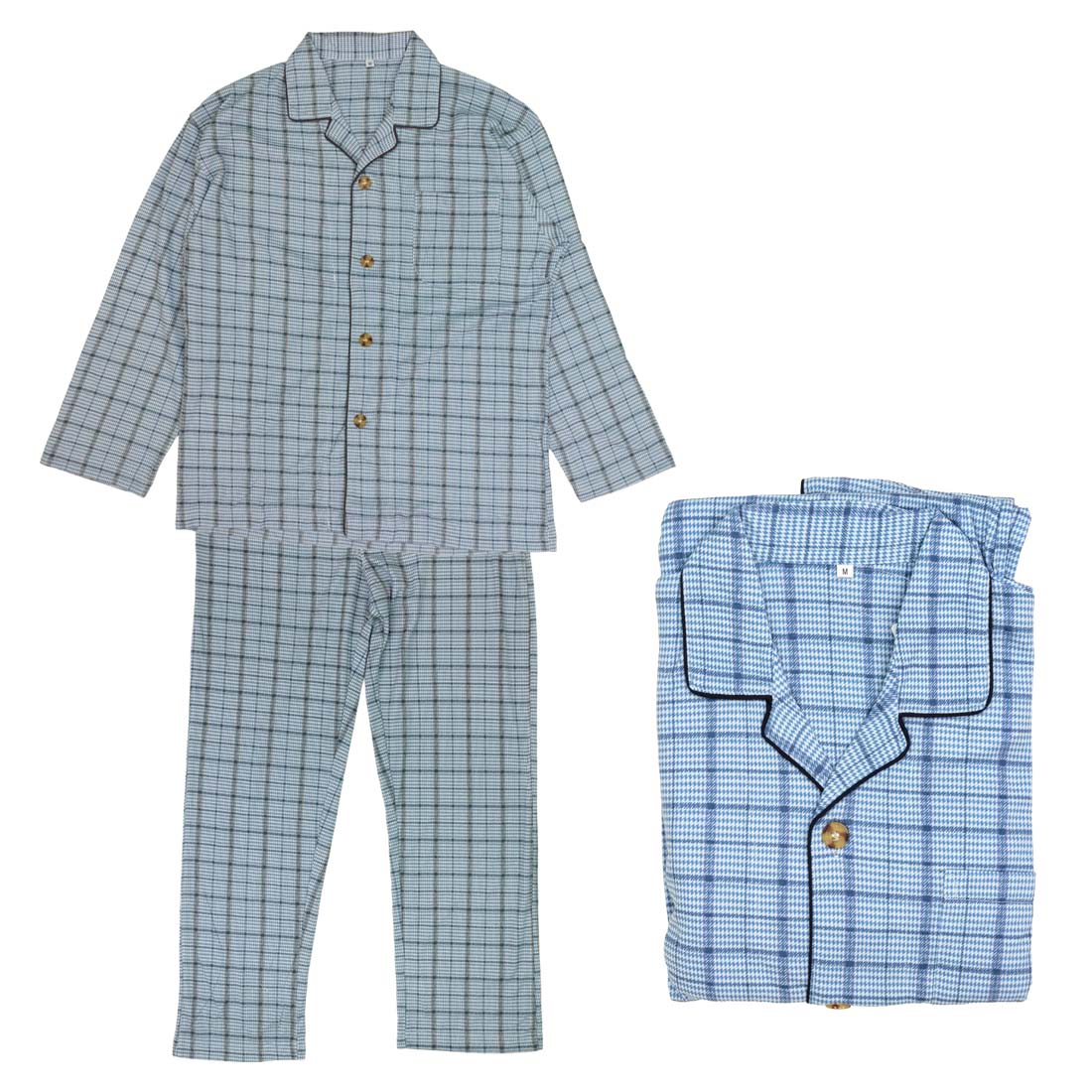 シニア パジャマ 紳士 快適 綿混 スムス 通年 前開き 敬老の日 高齢者 入院 介護 介護施設での安心な睡眠をサポート シニアファッション 父の日