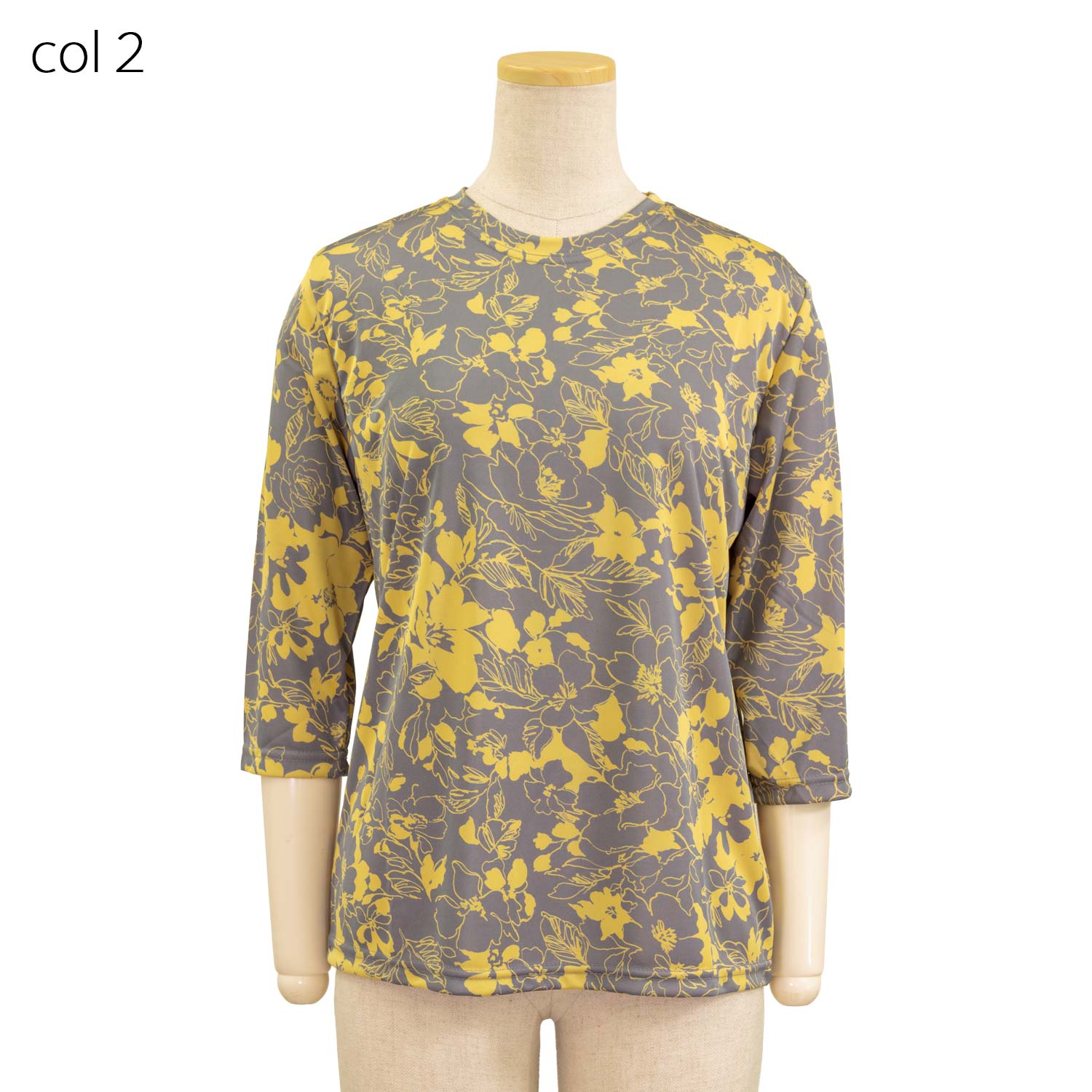 7分袖 京染 プリント エアロタッシェ カットソー Tブラウス 日本製 Tシャツ トップス シニア 婦人 シニアファッション 春夏 レディース 70代 80代 90代 ギフト婦人服 高齢者 服装 おしゃれ おばあちゃん おすすめ 通販 介護 施設 名入れ cocorono22-10007337 cocorono 楽天市場店 サンプル画像3