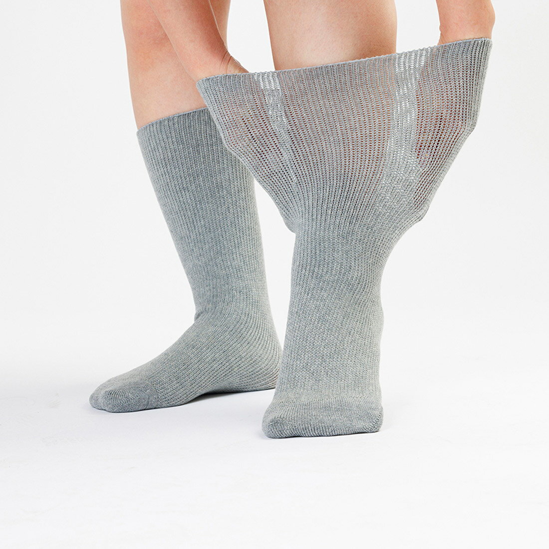 あゆみが作った靴下 のびのび2 かかとなし 靴下 男女兼用 両足 レディース メンズ シニア ファッション..