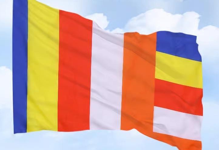 五色 旗 佛幡 宗教 道教用品 仏具 寺院 山門 本堂 装飾 フラッグ 防水 耐久性 色褪せにくい ポリエステ..