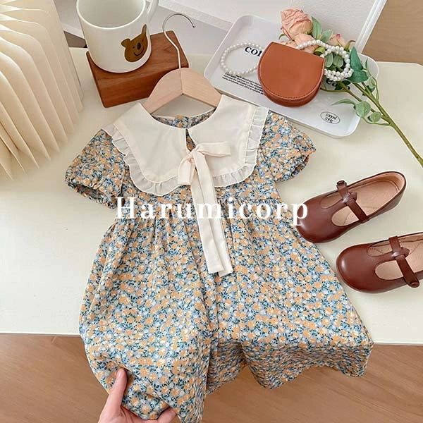 Rakuten - 【送料無料】ワンピース キッズ 夏 女の子 140cm 90cm 子供服 半袖ワンピース 花柄 蝶結び リボン ジュニア ドレス 子供 ピアノ 発表会 結婚式 ベビー服 子ども服 おしゃれ かわいい 七五三 入学 入園 保育園 幼稚園 誕生日 プレゼント お姫様