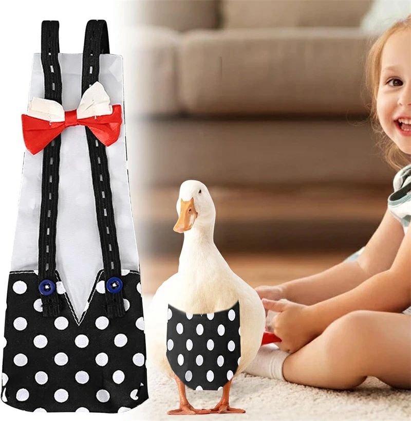 ペットアヒル用アヒルのおむつ、アヒルのおむつ | アヒルのおむつペットの鶏のおむつ - 蝶ネクタイ付き..