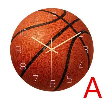 バスケットボールバレーボールサッカー野球ゴルフ模様掛け時計壁掛け時計 振り子 モダン アクリル おし..