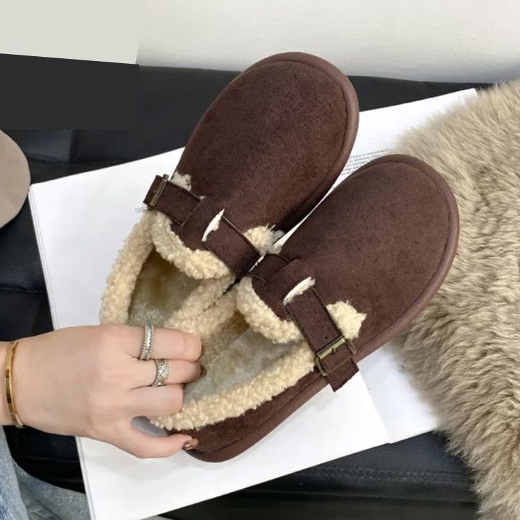 ふわふわ フェイクファー モカシン シューズ レディース ファー パンプス 裏ボア ...
