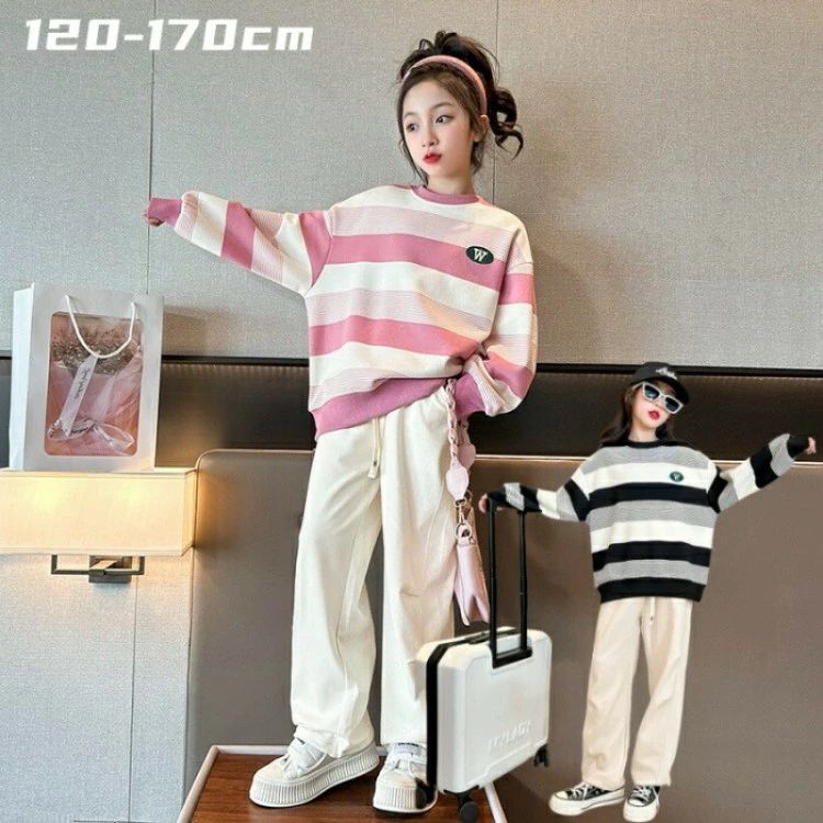 キッズ トップス スウェット女の子 秋冬 春 子供服 女の子 パーカー 大きいサイズ 通園 通学 小学生 中..