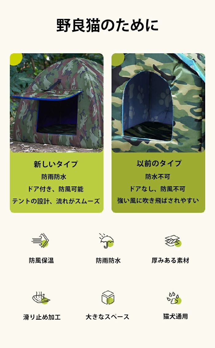 【送料無料】ペットハウス 外猫ハウス 屋外 防...の紹介画像3