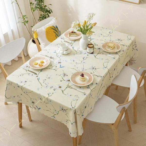 【送料無料】撥水加工 防汚 ビニール PVC 綺麗なボタニカル テーブルクロス 食卓カバー 家庭用 レスト..