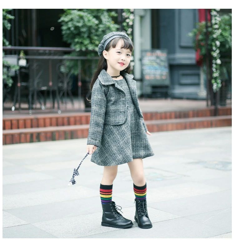 ジャンパースカート 3点セット フォーマル 七五三 あったか 厚手 ワンピース ベレー帽 女の子 スーツ 入学式 七五三 子供スーツ 2