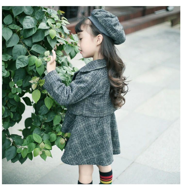 ジャンパースカート 3点セット フォーマル 七五三 あったか 厚手 ワンピース ベレー帽 女の子 スーツ 入学式 七五三 子供スーツ 3