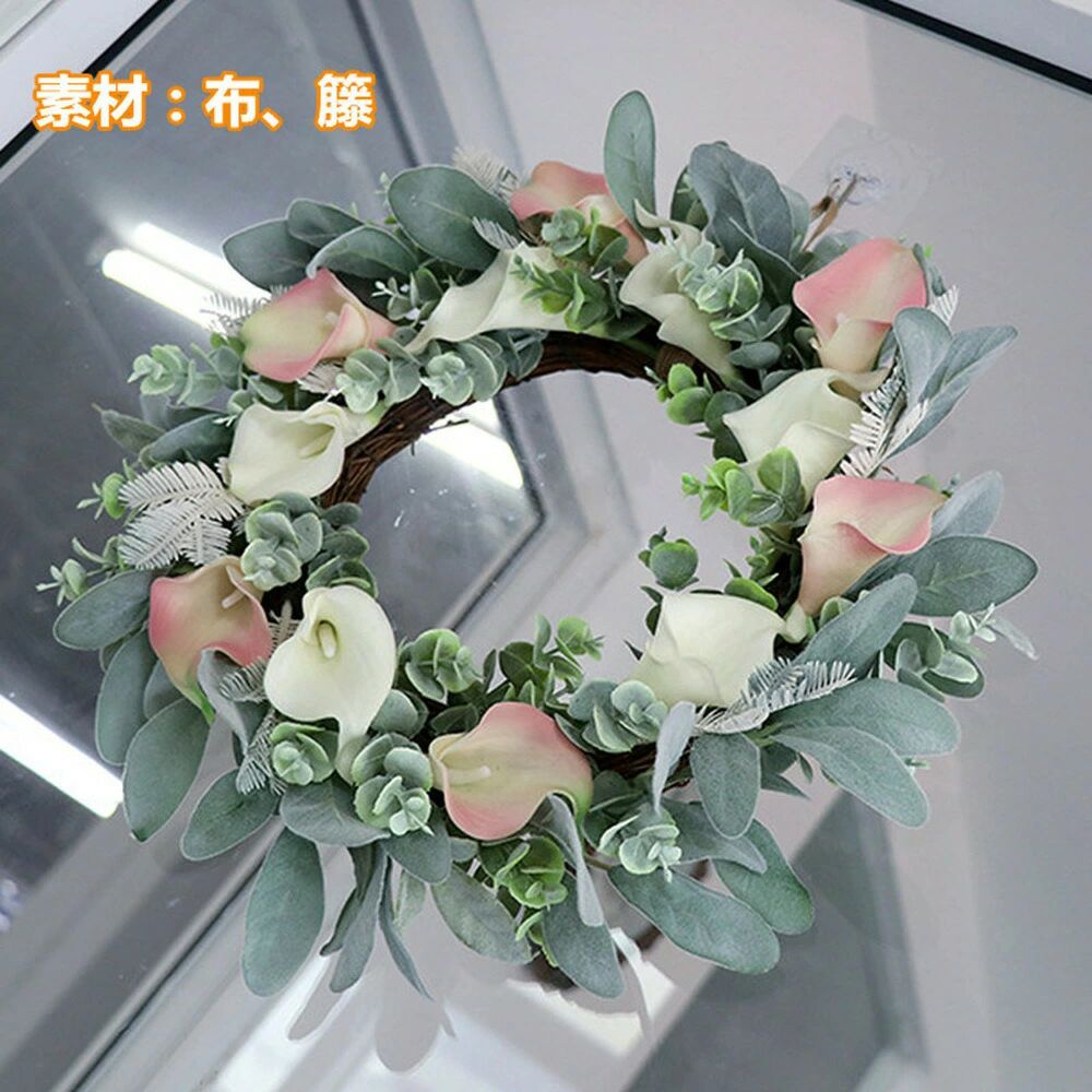 リース 玄関 春 造花 壁掛け フラワーリース 花 壁掛け ドアリース おしゃれ 飾り インテリア ナチュラルリース 結婚式 店舗 庭園 アートフラワー 花 ギフト 撮影 道具 新築祝い 誕生日 祝い