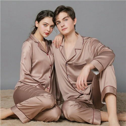 洗える 合成 シルク パジャマ レディース 高級 サテン パジャマ ペア メンズ パジャマ 長袖 夏 結婚祝い プレゼント ペアパジャマ 春夏 シルク パジャマ カップル ペア ルームウェア カップル おすすめ セクシー ルームウェア おしゃれ 無地 人気 部屋着 カジュアル 緑 灰色