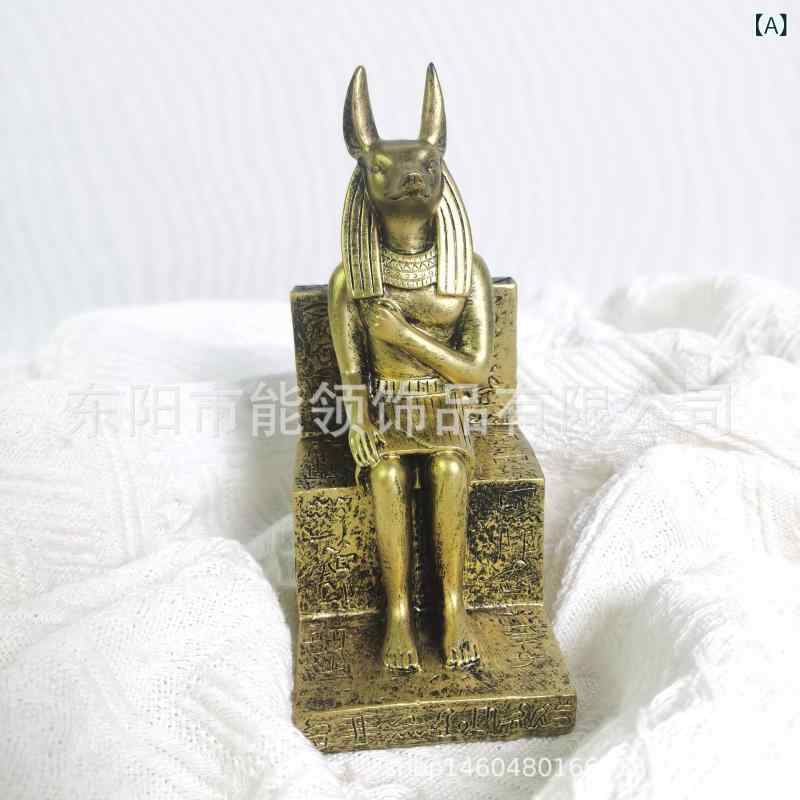 置物 エジプト 動物 ユニーク 樹脂製 オブジェ 卓上 デスクトップ インテリア 飾り レトロ アンティー..