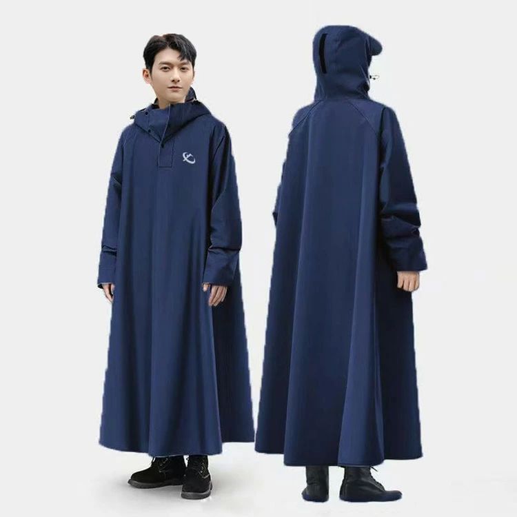 レディース ロング丈 膝が濡れない レインコート レインポンチョ 通学 雨具 防水 軽量 バイク 自転車 男女兼用 通勤 アウトドア キャンプ レインコート レインウエア カッパ かっぱ 大きいサイズ