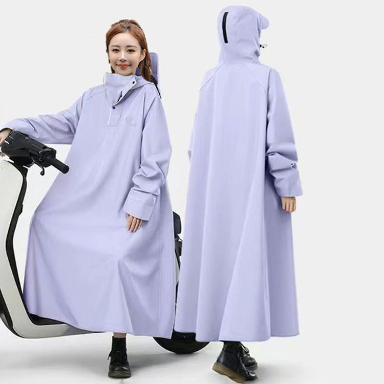 レディース ロング丈 膝が濡れない レインコート レインポンチョ 通学 雨具 防水 軽量 バイク 自転車 男女兼用 通勤 アウトドア キャンプ レインコート レインウエア カッパ かっぱ 大きいサイズ