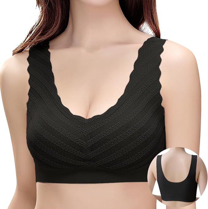 ノンワイヤーブラ シームレスブラ 【2枚セット・肌を自由に呼吸させ・バストサロン監修・解放感MAXブラ】 スポーツブラ ブラジャー無縫製