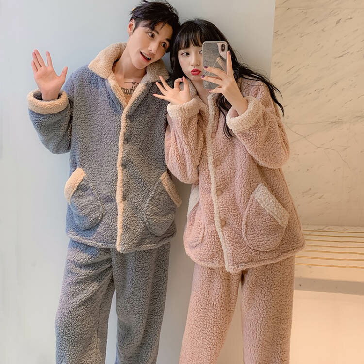 ペア パジャマ もこもこ カップル パジャマ 秋冬 ペア カップル 冬 カップル お揃い プレゼント ギフト..