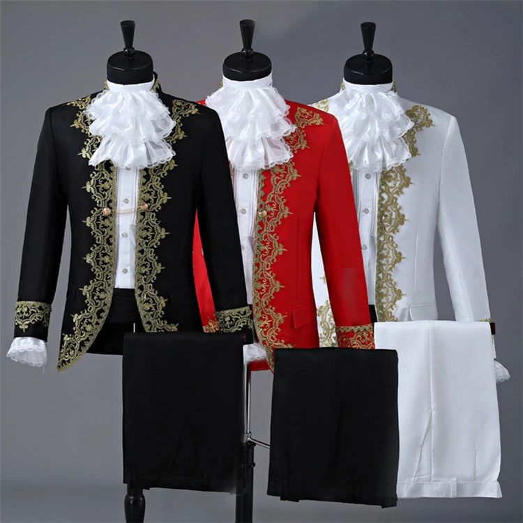 ステージ衣装 メンズ ジャケット コスプレ衣装 演出服 王子様 貴族 宮廷服 公爵 宮廷服 男性用スーツ 4点セット 中世 大人 演奏会 舞台 ステージ衣装 演劇オペラ声楽 貴族服装 ヨーロッパ クリスマス仮装 ハロウィン衣装 d9079c0