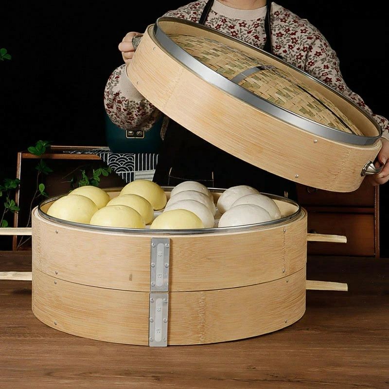 竹製中華セイロ 手作りせいろ 蒸籠蓋 中華蒸籠 36cm-52cm 毛竹 蒸し器 せいろ 蒸籠蒸し 竹製 饅頭 シュ..