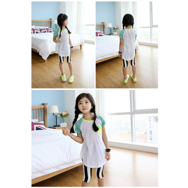送料無料/子供服 女の子 レギンス ストライプ CYPS-01[キッズ 子ども服 夏服 春 カジュアル ナチュラル かわいい スパッツ 薄い 涼しい 7分丈 縦縞 100cm 110cm 120cm 130cm 140cm ダンス衣装]