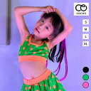 キッズ ダンス 衣装 チア ショート丈 タンクトップ ドット BETH-01[子供 チアダンス チアダン k?pop ダンス チアガール キッズダンス ガールズ...