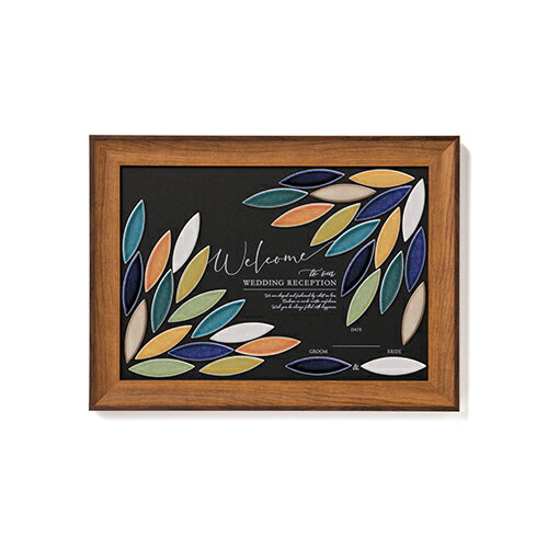 【11/20-27限定★最大P10倍+200円クーポン】 ウェルカムタイルボードS (30名様対応) 結婚式 リングピロー ウェディングベアー 引き出物 引菓子...