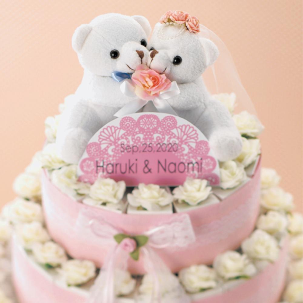 【11/20-27限定★最大P10倍+200円クーポン】 テディケーキ(ハートクッキー&紅茶) 60個セット プチギフト 【hearty】 結婚式 ウェディング...