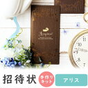 【9日20時〜P10倍+180円クーポン】 結婚式招待状 手作りキット アリス 招待状 10冊入り 10名様分 結婚式招待状 手作り ペーパーアイテム 手作りキ...