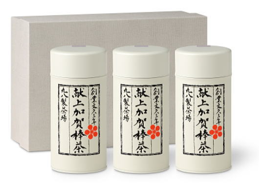 【5月17日以降お届け】【送料込み】丸八製茶場　献上加賀棒茶60g缶　3本・化粧箱入（K3-179）のサムネイル