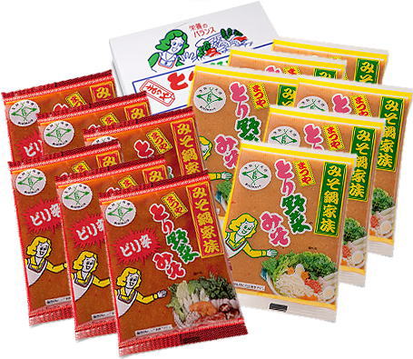 【入荷待ち】 ■まつや　とり野菜みそ詰合せ（ご自宅用）(とり野菜みそ6袋＆ピリ辛とり野菜みそ6袋)のサムネイル