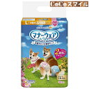 【当日発送】マナーウェア 女の子用 Lサイズ ピンクリボン・青リボン 32枚入り 中型犬用◆犬用 おむつ ユニチャーム