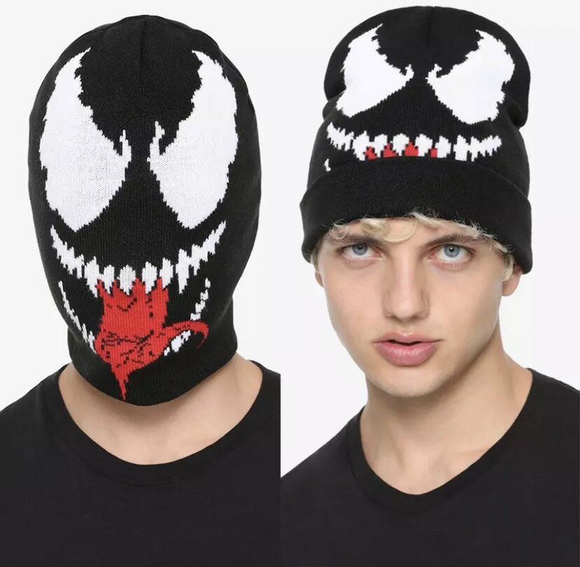 ヴェノム　ニット帽　3パターン着用　ニットキャップ　帽子　コスプレ　ハロウィン