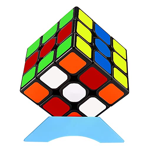 QiYi 競技用キューブ 3x3x3 魔方 6面完成攻略書+スタンド付き プロ向け 達人向け (無磁公式版)