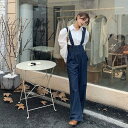 【送料無料】レディース オールインワン サロペット デニム ブーツカット 大人可愛い ママコーデ ママファッション 韓国 オルチャンファッション 人気 トレンド 新作 20代 30代 40代 きれいめ レトロ シンプル お出かけ デート おしゃれ 通勤 通学 オフィス OL デイリー