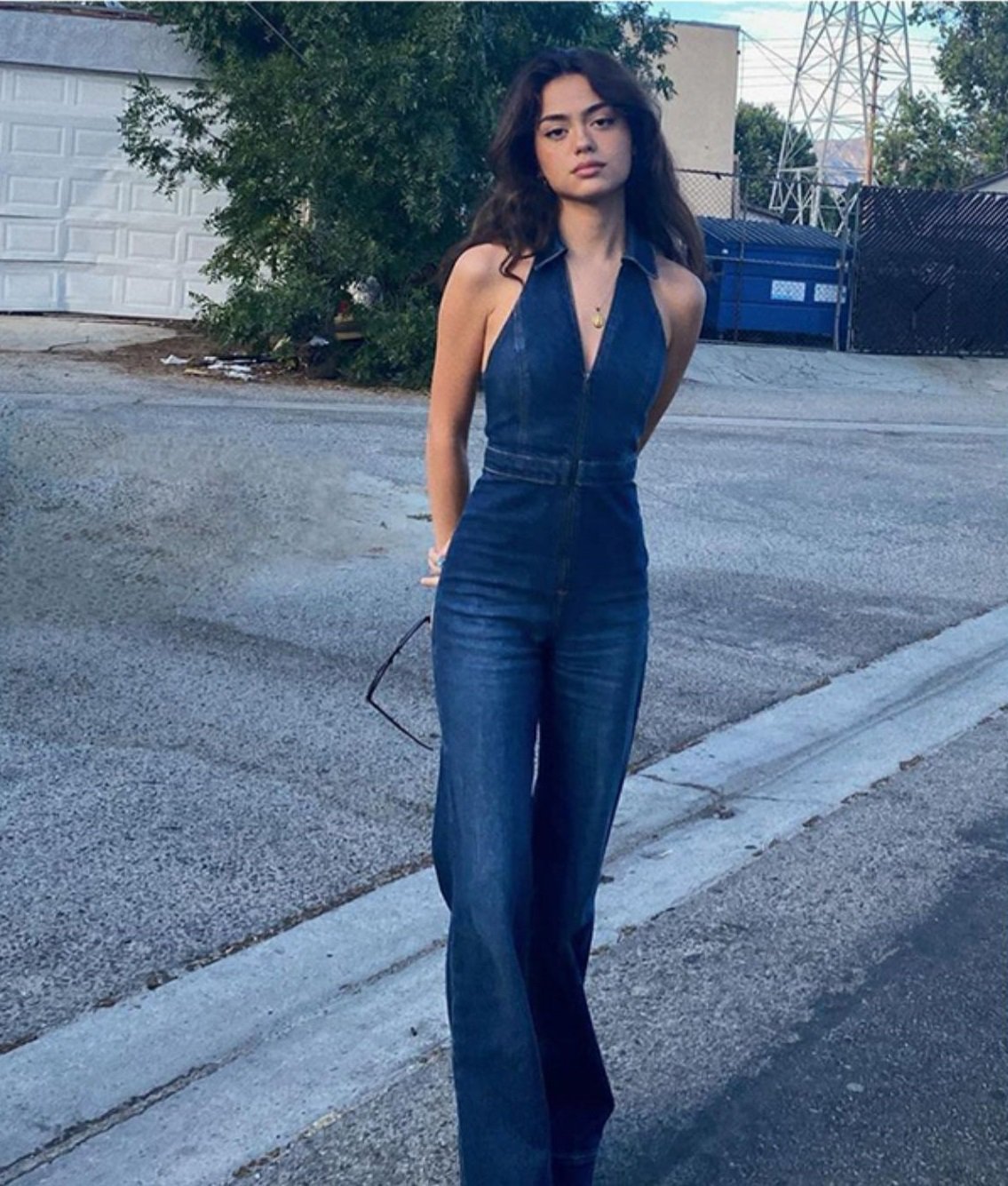 【送料無料】レディース オールインワン ロンパース サロペット デニム 襟付き ノースリーブ ハイウェスト ワイドパンツ ジップアップ 大人可愛い ママコーデ ママファッション 韓国系 オルチャンファッション 人気 トレンド 新作 20代 30代 40代 きれいめ レトロ シンプル