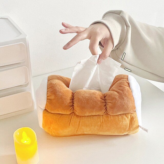 【送料無料】 ティッシュケース チャビー フワフワ パン形ティッシュカーバー ティッシュカバー 食パンティッシュボックス ティッシュケースカバー パンボックス ボックスレス ペーパーケース お部屋 カーグッズ おうち時間 リモート かわいい 可愛い おしゃれ インテリア